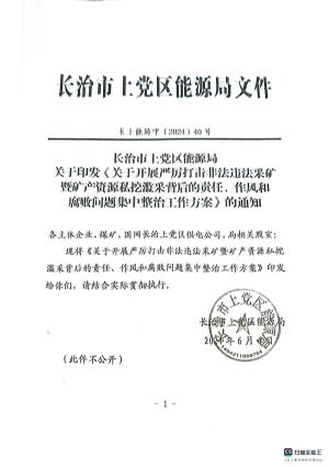 长上能局字【2024】40号关于印发《关于开展严历打击非法违法采们暨矿产资源私挖滥来背后的责任、作风和腐败问题集中整治工作方案》的通知.pdf预览图